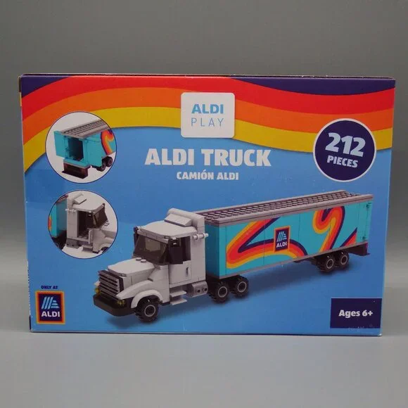 NIB Aldi Store Building and Freight Truck Set 212 Building Blocks Each Bee Happy - Picture 4 of 9